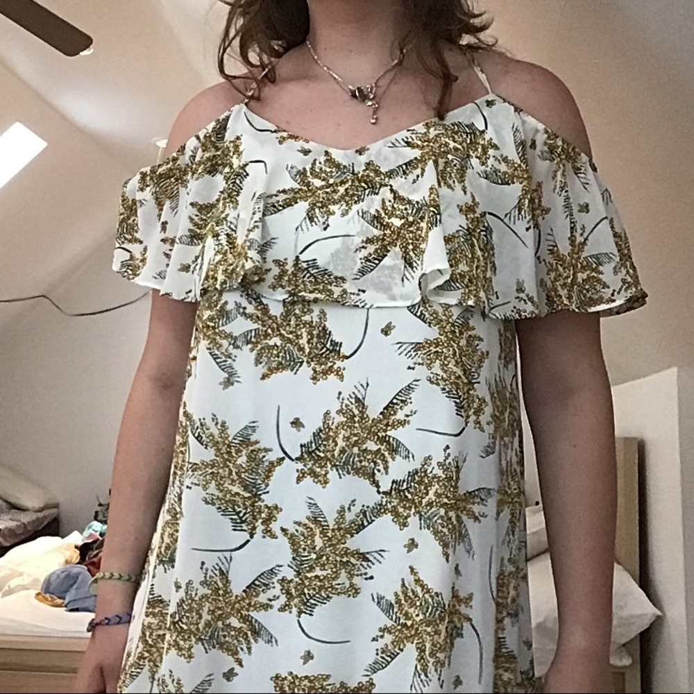 Floral off the shoulder dress